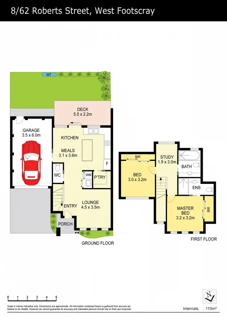 Floorplan of Homely townhouse listing, 8/62 Roberts Street, West Footscray VIC 3012
