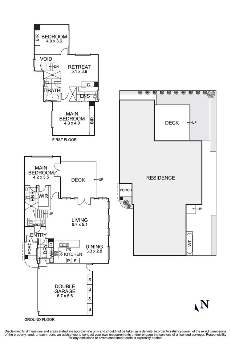 Floorplan of Homely townhouse listing, 3/8 Parker Street, Templestowe Lower VIC 3107