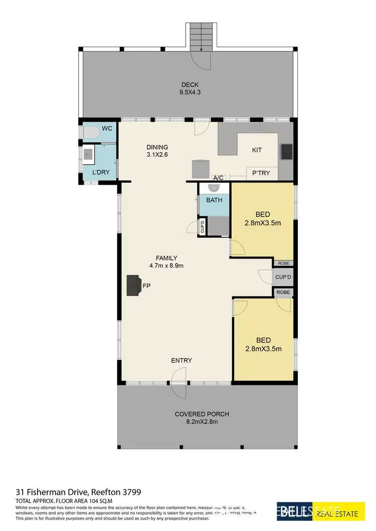 Floorplan of Homely house listing, 31 Fisherman Drive, Reefton VIC 3799