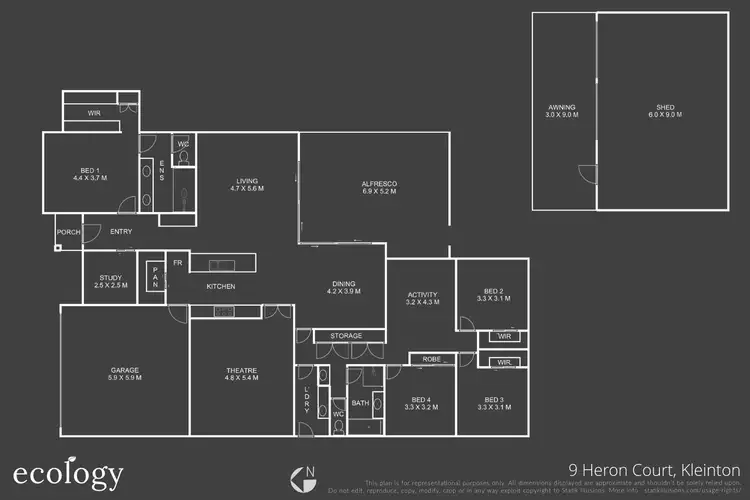 Floorplan of Homely house listing, 9 Heron Court, Kleinton QLD 4352