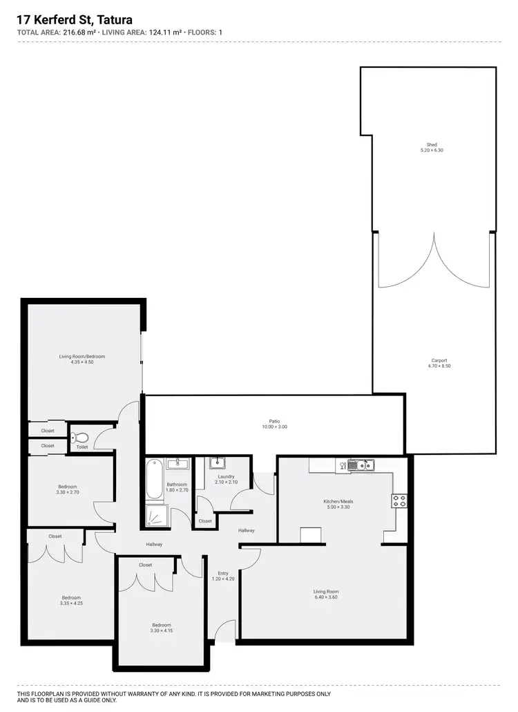 Floorplan of Homely house listing, 17 Kerferd Street, Tatura VIC 3616