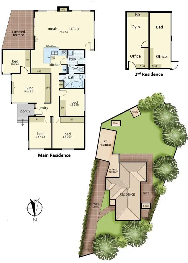 Floorplan of Homely house listing, 6 Seaton Court, Somerville VIC 3912