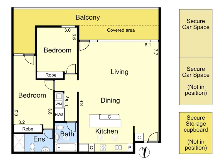 Floorplan of Homely unit listing, 9/19 Victoria Street, Fitzroy VIC 3065