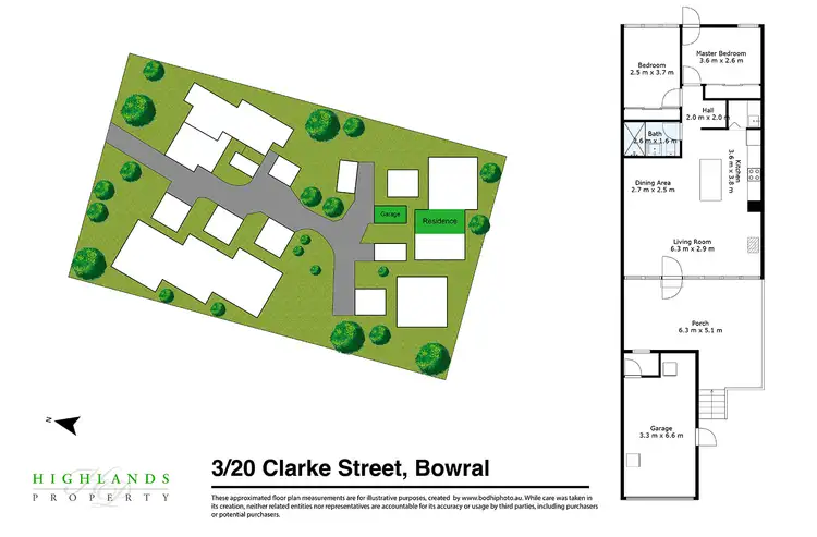 Floorplan of Homely villa listing, 3/20 Clarke Street, Bowral NSW 2576