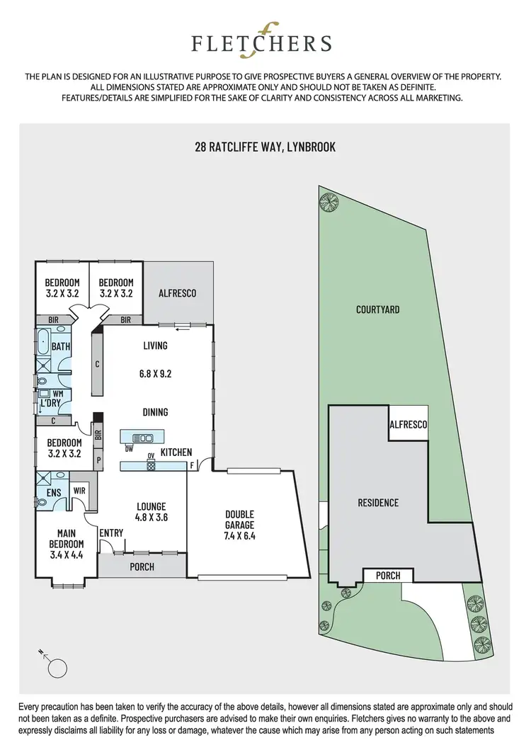Floorplan of Homely house listing, 28 Ratcliffe Way, Lynbrook VIC 3975