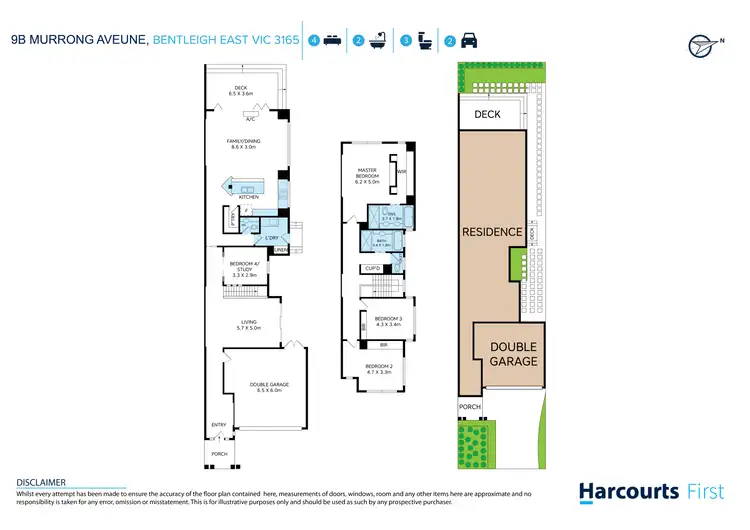 Floorplan of Homely townhouse listing, 9B Murrong Avenue, Bentleigh East VIC 3165