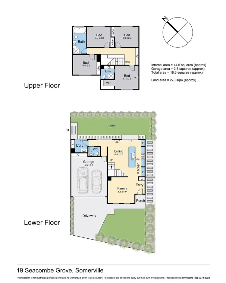 Floorplan of Homely house listing, 19 Seacombe Grove, Somerville VIC 3912