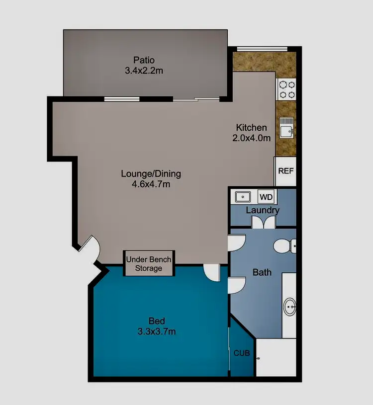 Floorplan of Homely apartment listing, 13/6-8 Faculty Close, Smithfield QLD 4878