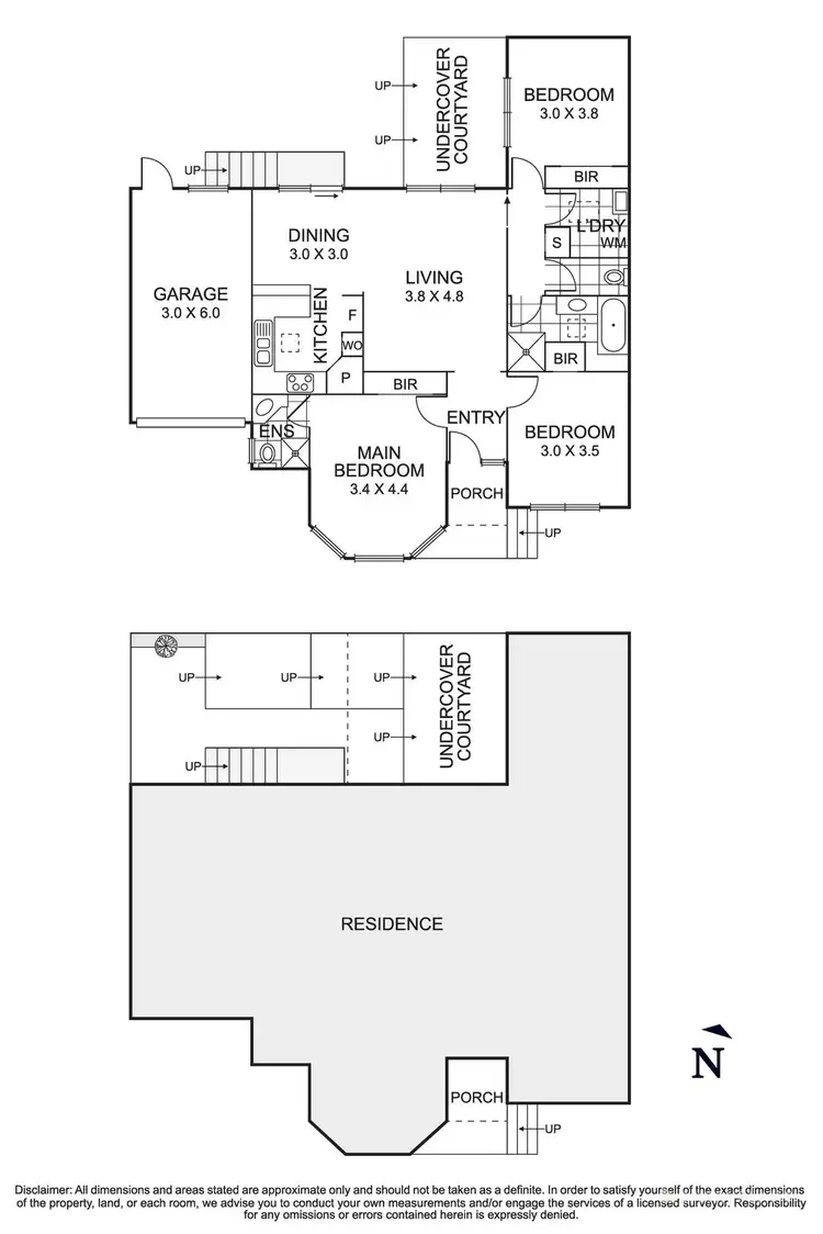 Floorplan of Homely unit listing, 2/8 Raglan Road, Research VIC 3095