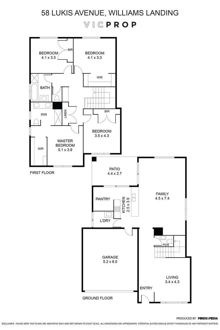 Floorplan of Homely house listing, 58 Lukis Avenue, Williams Landing VIC 3027