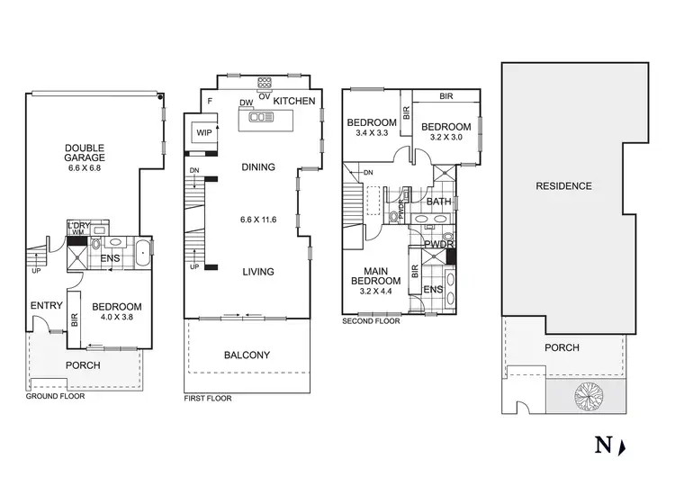 Floorplan of Homely townhouse listing, 15 McCaffery Place, Mordialloc VIC 3195