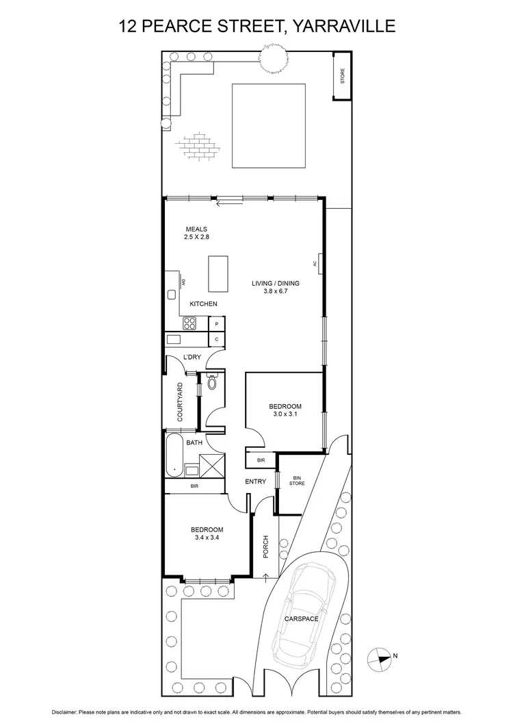 Floorplan of Homely house listing, 12 Pearce Street, Yarraville VIC 3013