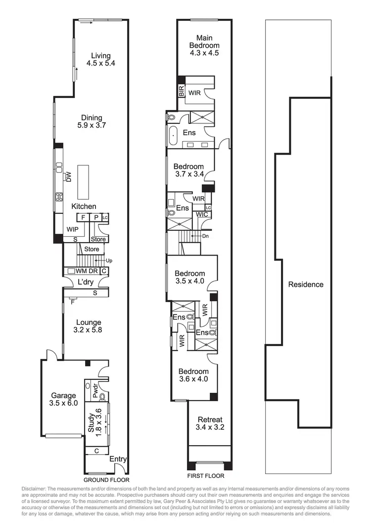 Floorplan of Homely townhouse listing, 2a Rowena Street, Caulfield North VIC 3161