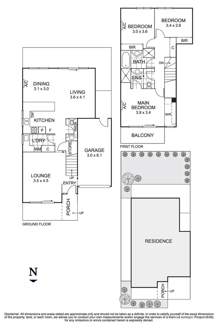 Floorplan of Homely townhouse listing, 22 Madison Boulevard, Mitcham VIC 3132
