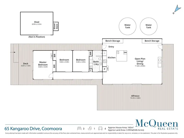 Floorplan of Homely house listing, 65 Kangaroo Drive, Coomoora VIC 3461