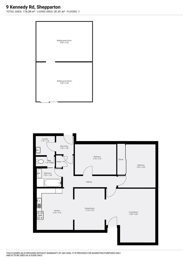 Floorplan of Homely house listing, 9 Kennedy Road, Shepparton VIC 3630
