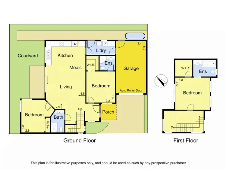 Floorplan of Homely townhouse listing, 3/6 McEwan Road, Heidelberg Heights VIC 3081