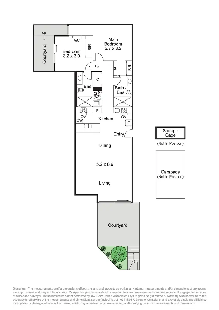 Floorplan of Homely unit listing, 1/140 Hotham Street, St Kilda East VIC 3183