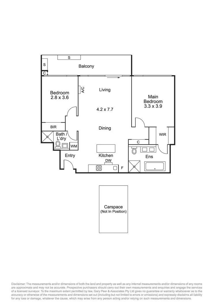 Floorplan of Homely apartment listing, 305A/33 Inkerman Street, St Kilda VIC 3182