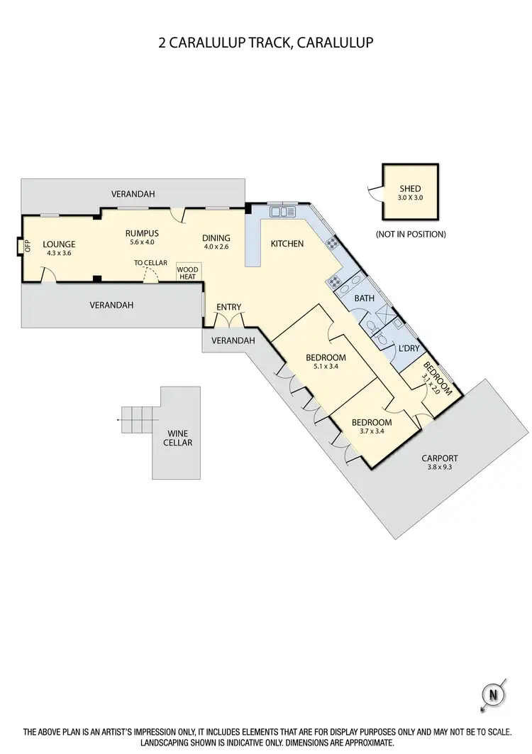 Floorplan of Homely house listing, 2 Caralulup Track, Caralulup VIC 3371