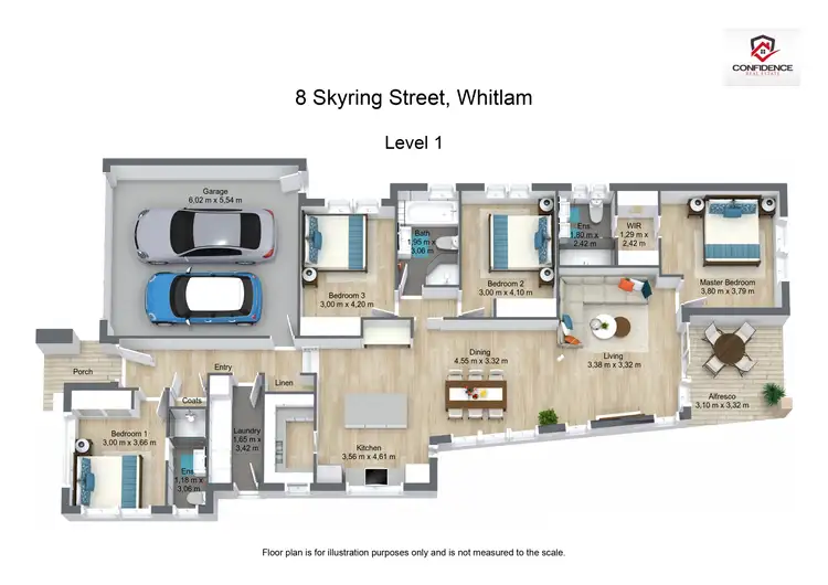 Floorplan of Homely house listing, 8 Skyring Street, Whitlam ACT 2611
