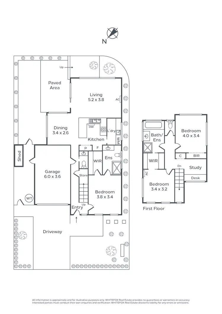 Floorplan of Homely townhouse listing, 1/14 Duncan Avenue, Seaford VIC 3198
