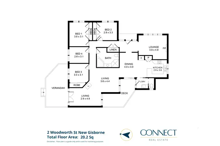Floorplan of Homely house listing, 2 Woodworth Street, New Gisborne VIC 3438