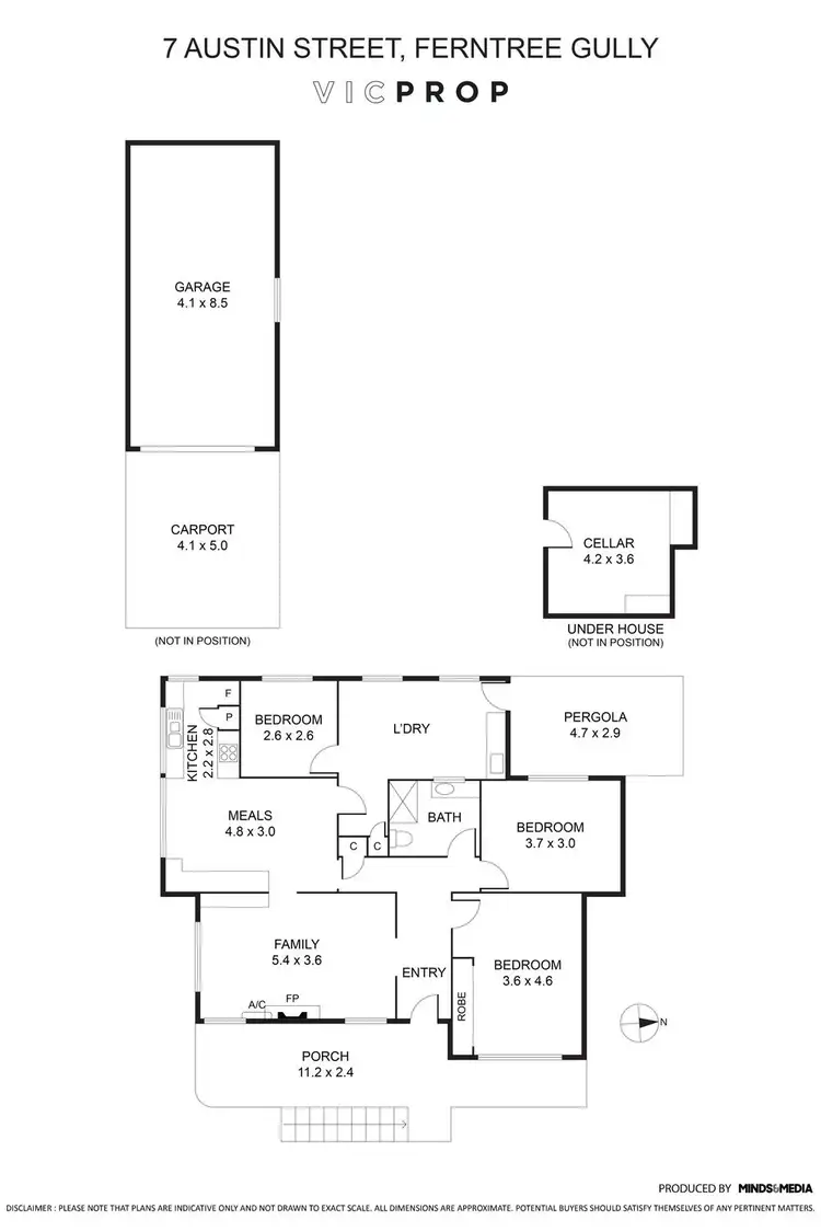 Floorplan of Homely house listing, 7 Austin Street, Ferntree Gully VIC 3156
