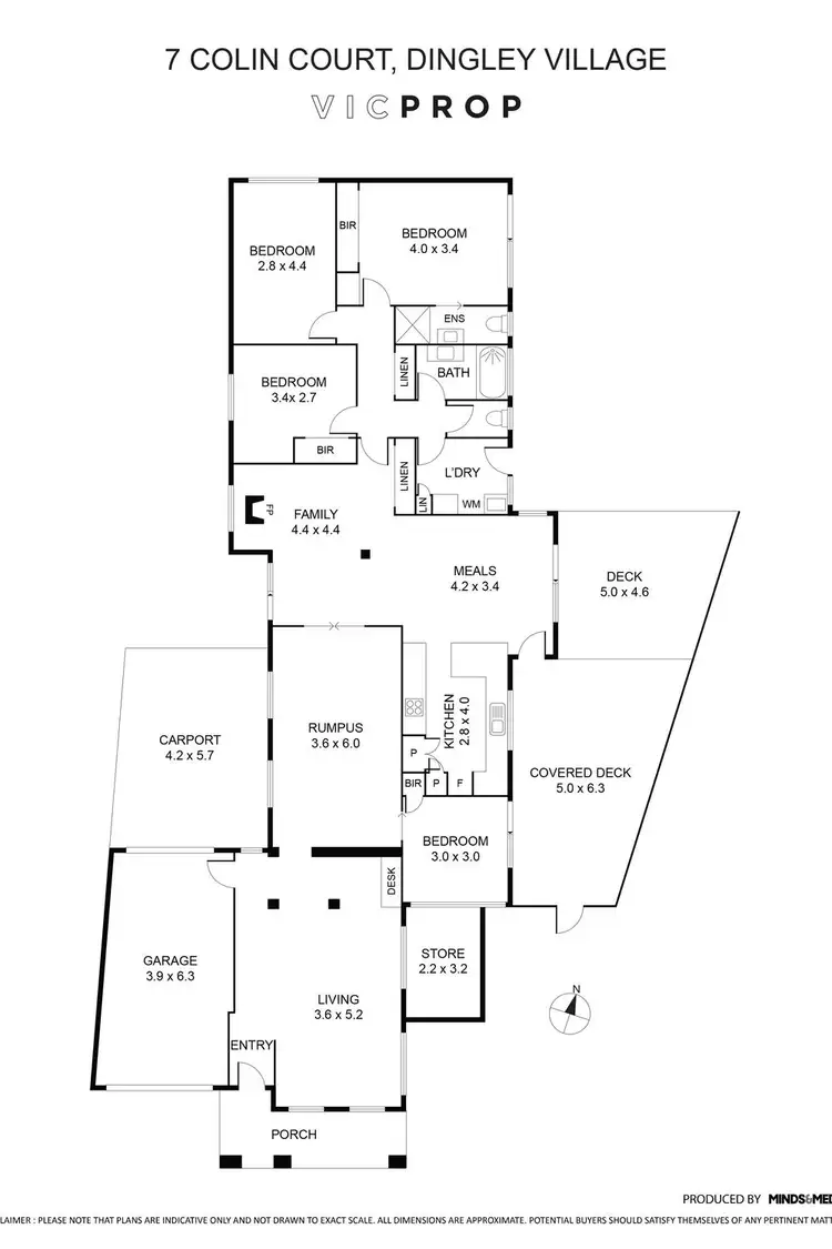 Floorplan of Homely house listing, 7 Colin Court, Dingley Village VIC 3172