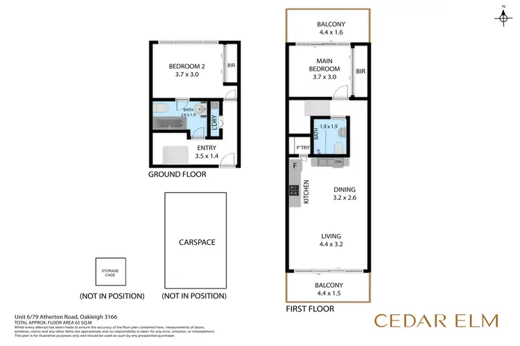 Floorplan of Homely apartment listing, 6/79 Atherton Road, Oakleigh VIC 3166