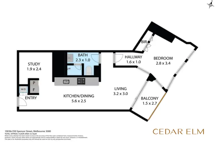 Floorplan of Homely apartment listing, 1903B/639 Little Lonsdale Street, Melbourne VIC 3000