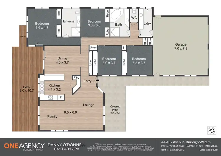 Floorplan of Homely house listing, 44 Auk Avenue, Burleigh Waters QLD 4220