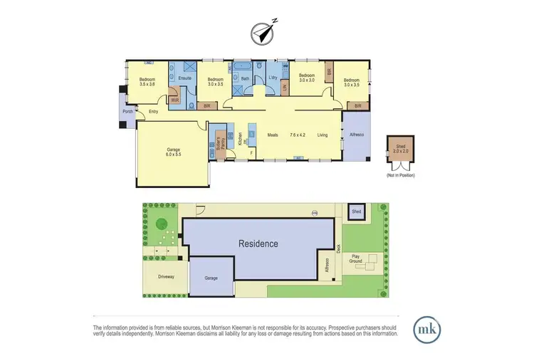 Floorplan of Homely house listing, 14 Sunstone Boulevard, Doreen VIC 3754
