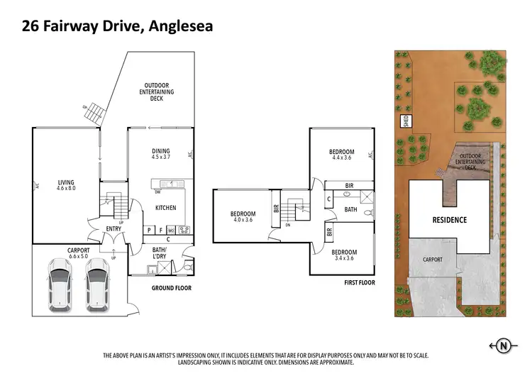 Floorplan of Homely house listing, 26 Fairway Drive, Anglesea VIC 3230