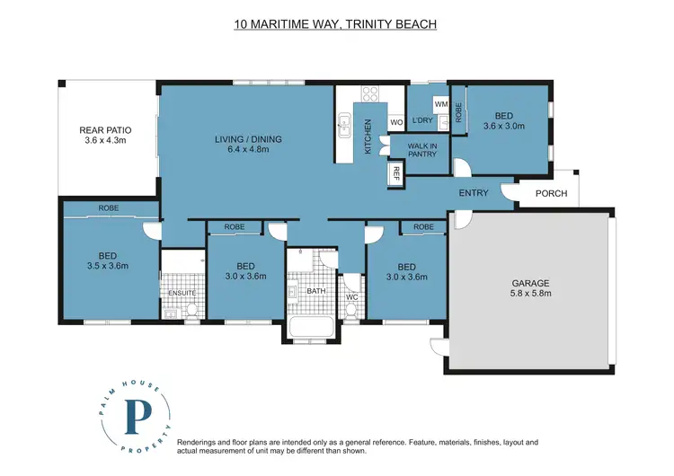 Floorplan of Homely house listing, 10 Maritime Way, Trinity Beach QLD 4879
