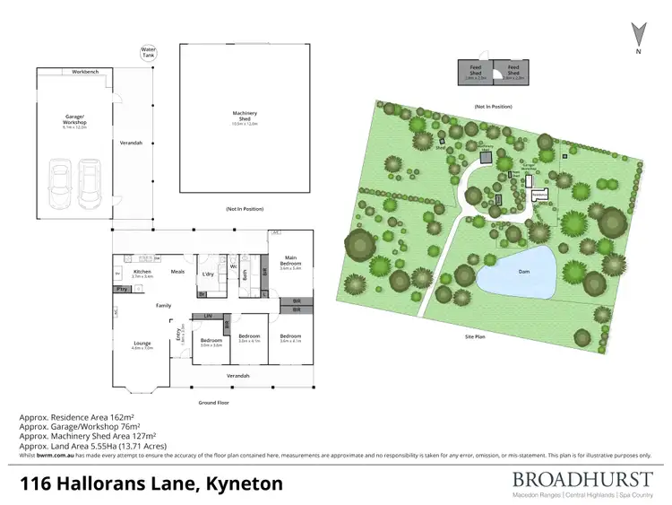 Floorplan of Homely house listing, 116 HALLORANS Lane, Kyneton VIC 3444