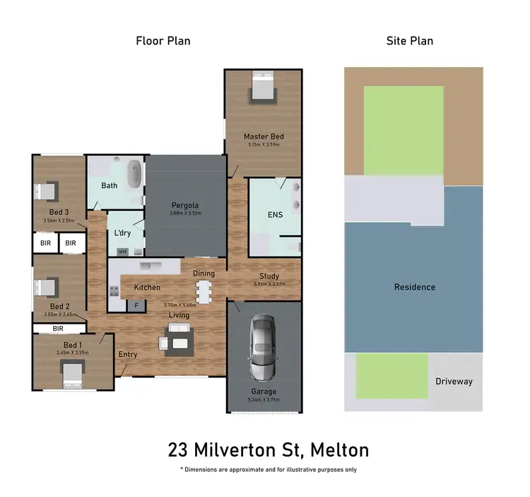 Floorplan of Homely house listing, 23 Milverton Street, Melton VIC 3337