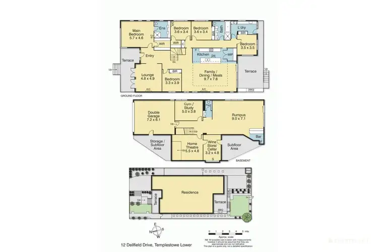Floorplan of Homely house listing, 12 Dellfield Drive, Templestowe Lower VIC 3107