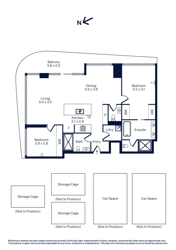 Floorplan of Homely apartment listing, 505/25 Windsor Terrace, Williamstown VIC 3016