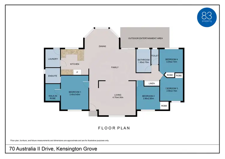 Floorplan of Homely house listing, 70 Australia II Drive, Kensington Grove QLD 4341