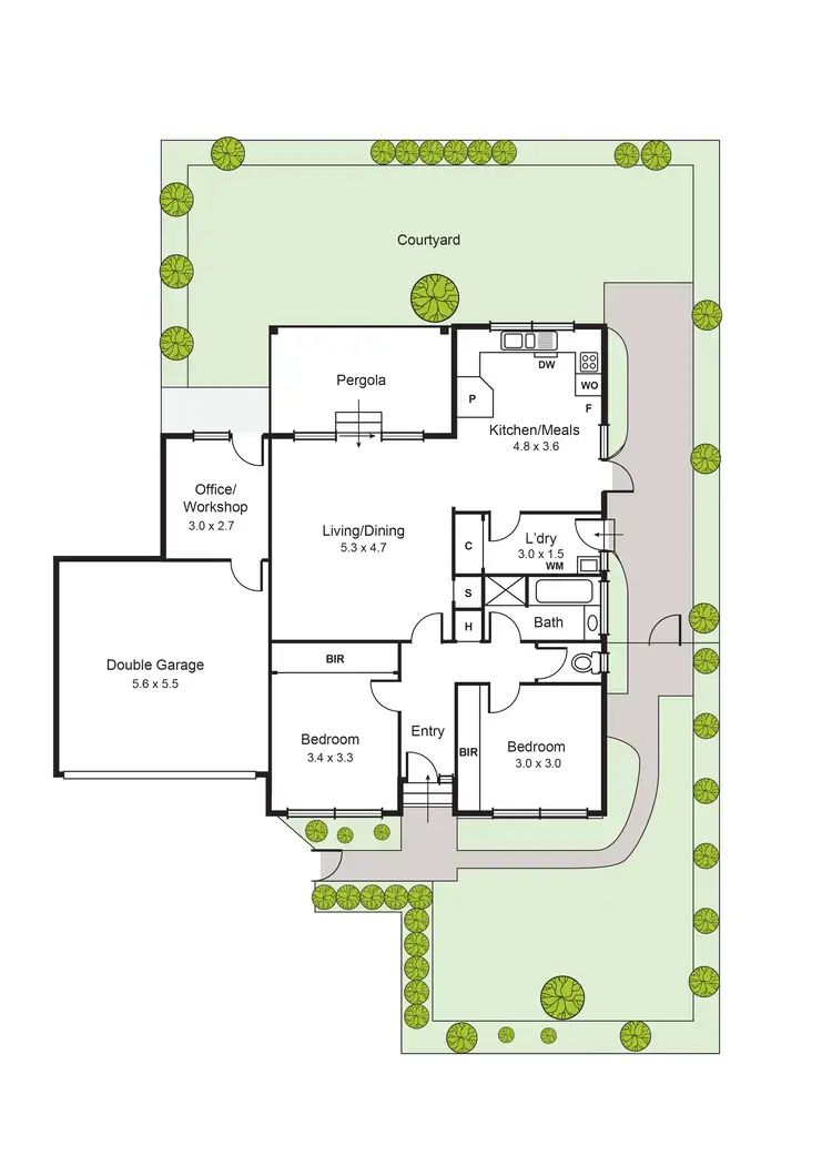 Floorplan of Homely unit listing, 4/3 Wattle Avenue, Glen Huntly VIC 3163