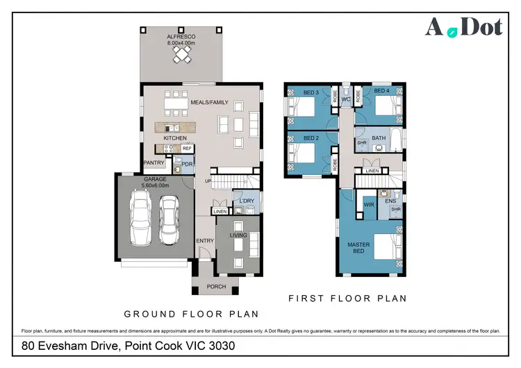 Floorplan of Homely house listing, 80 Evesham Drive, Point Cook VIC 3030
