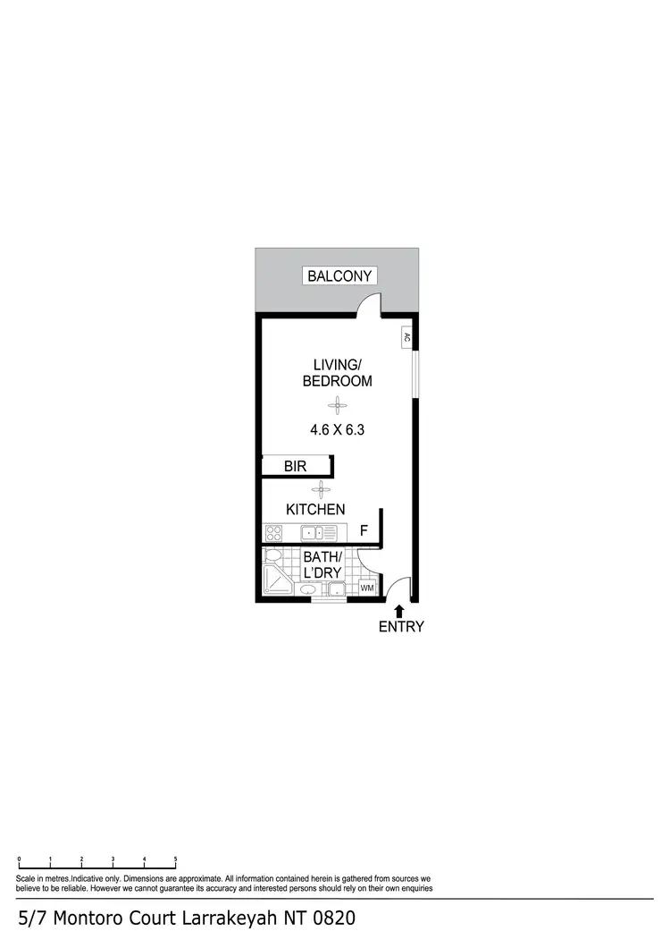 Floorplan of Homely apartment listing, 5/7 Montoro Court, Larrakeyah NT 820