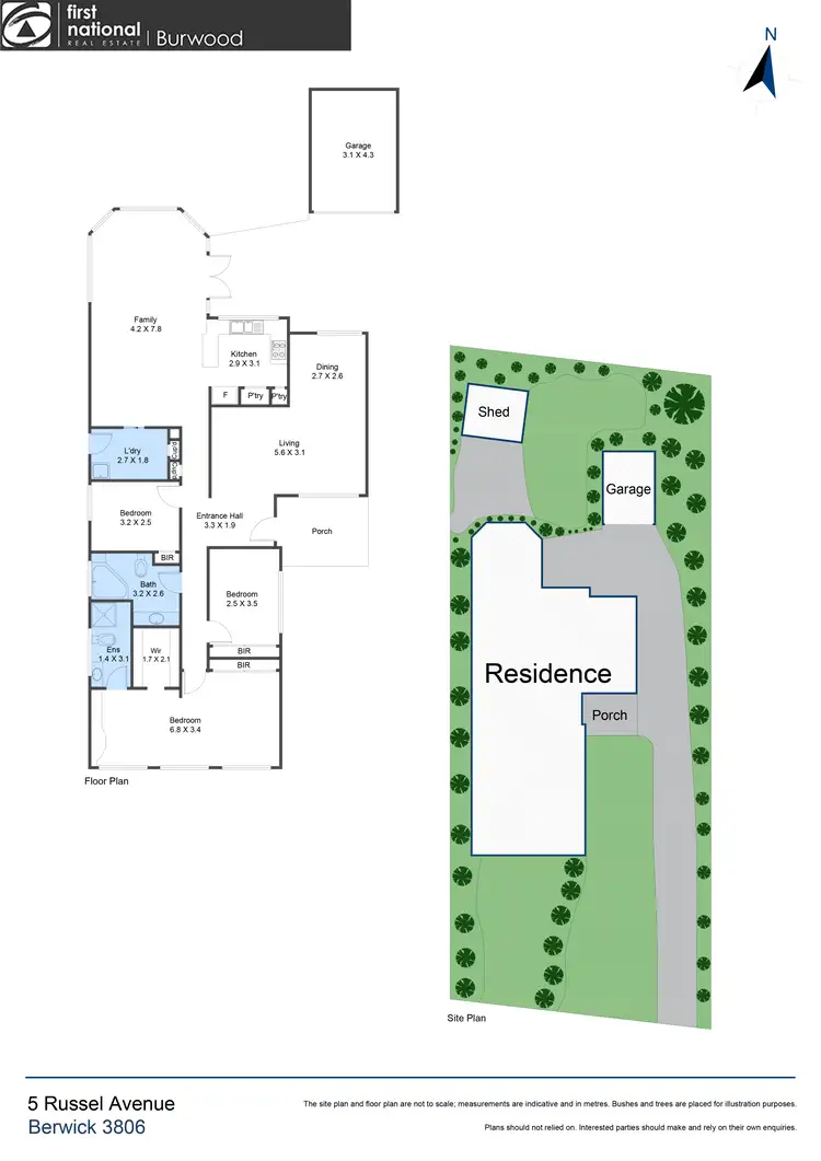 Floorplan of Homely house listing, 5 Russel Avenue, Berwick VIC 3806
