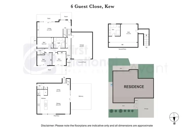 Floorplan of Homely house listing, 6 Guest Close, Kew VIC 3101