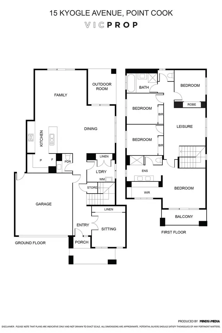 Floorplan of Homely house listing, 15 Kyogle Avenue, Point Cook VIC 3030
