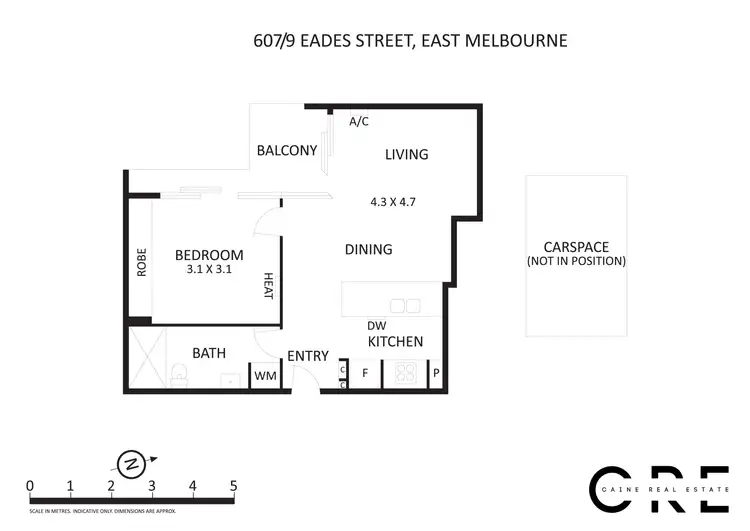 Floorplan of Homely apartment listing, 607/9 Eades Street, East Melbourne VIC 3002
