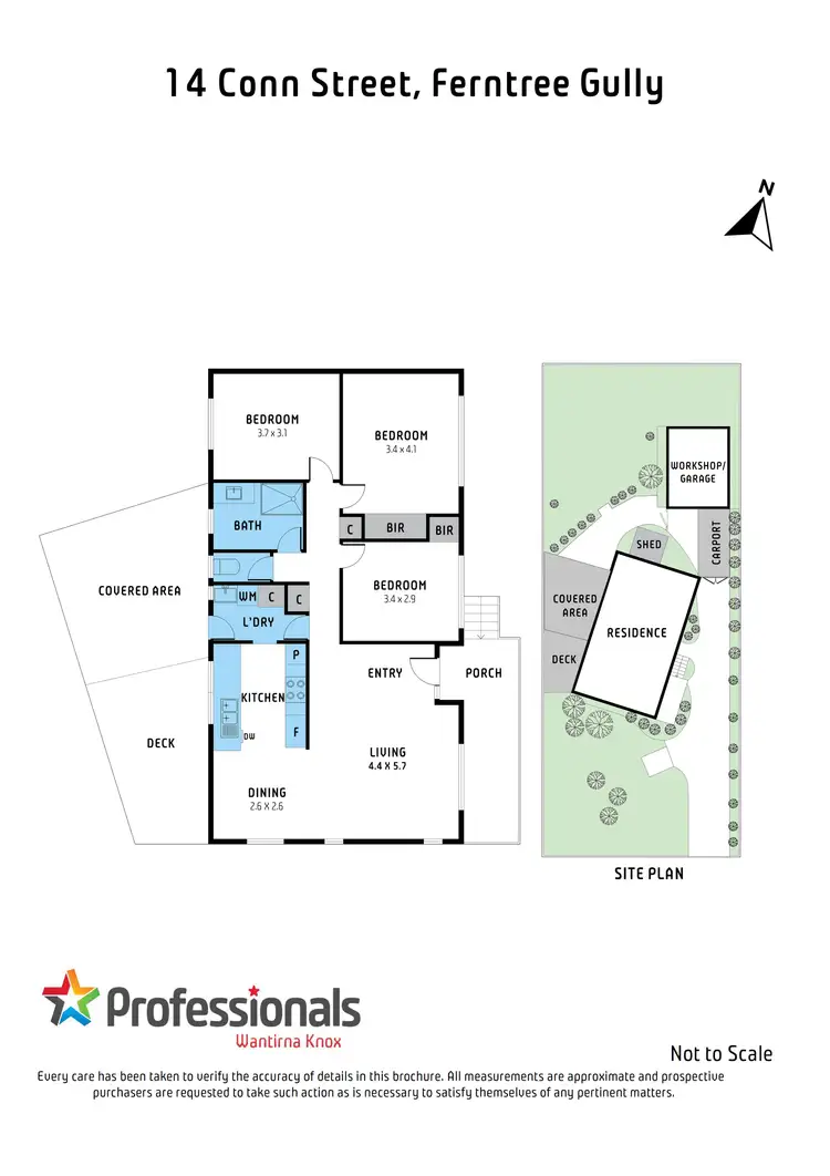 Floorplan of Homely house listing, 14 Conn Street, Ferntree Gully VIC 3156