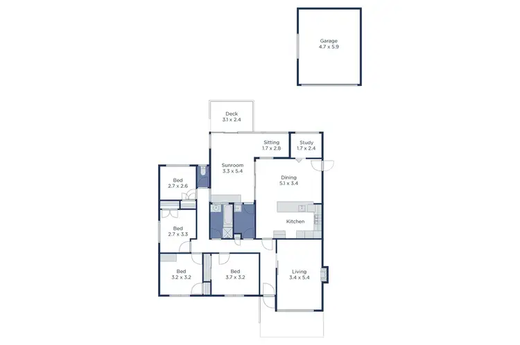 Floorplan of Homely house listing, 8 Locksley Close, Bayswater VIC 3153