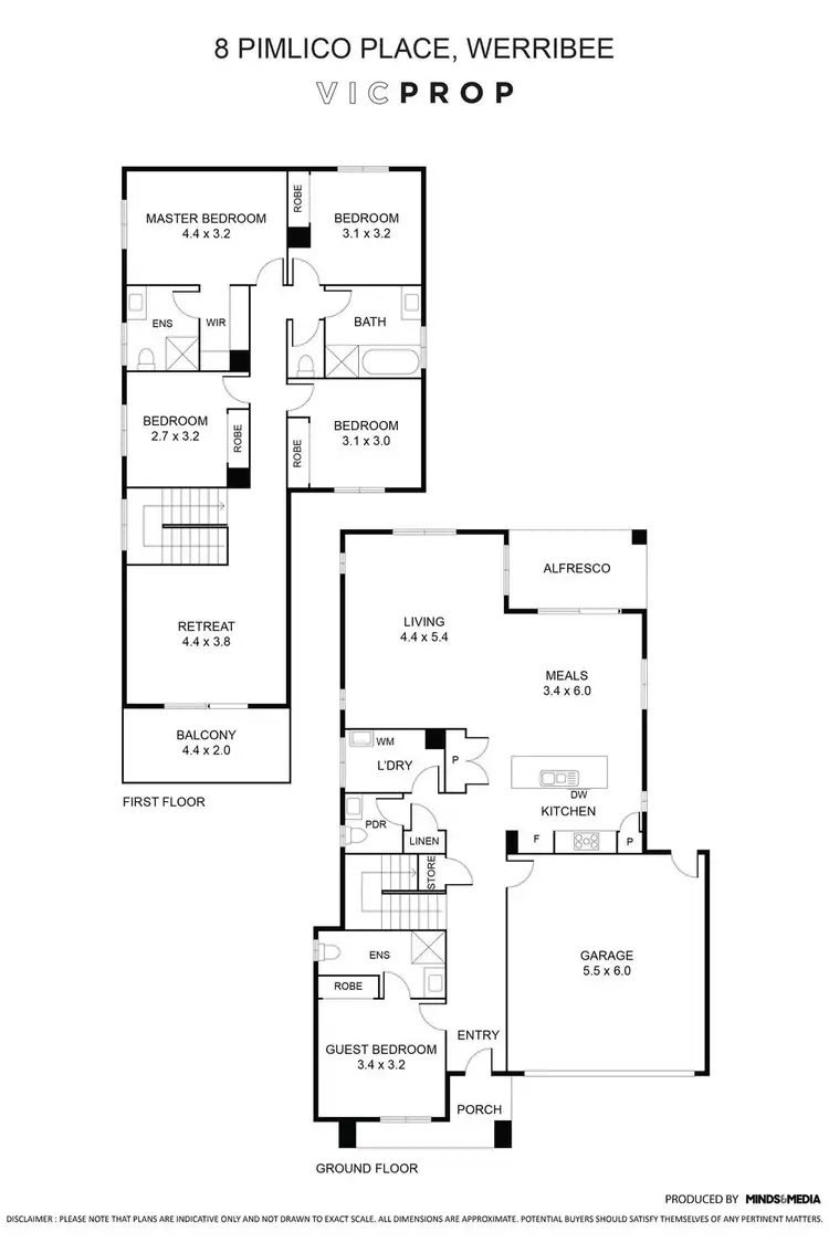 Floorplan of Homely house listing, 8 Pimlico Place, Werribee VIC 3030